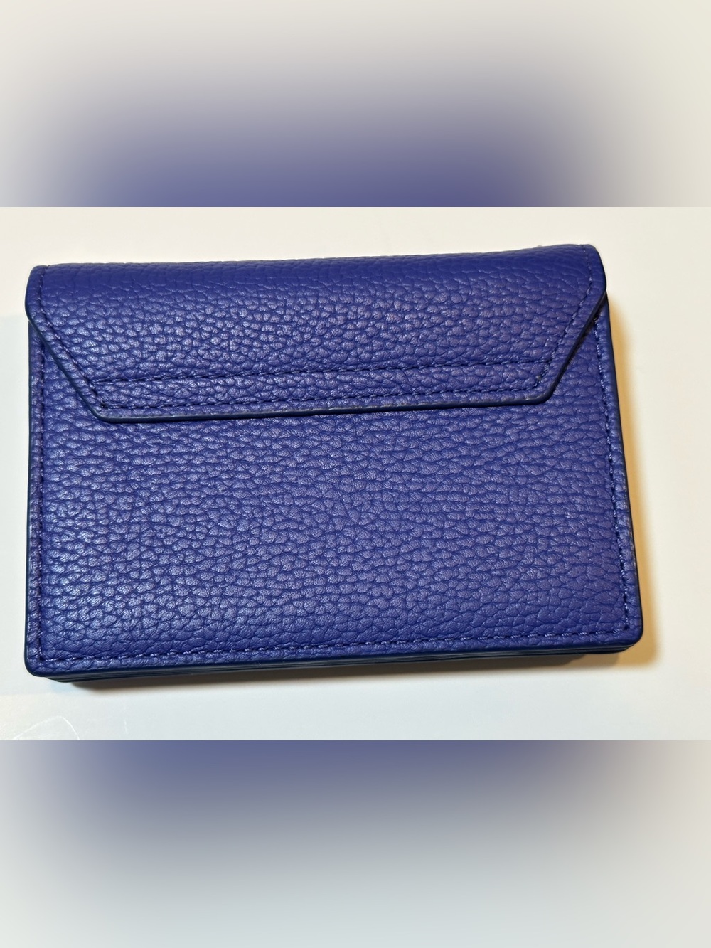 MCM Blue Studded Leather multi layer card case - Picture 2 of 4